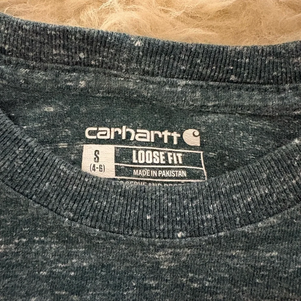 Carhartt Green Speckled Loose Fit Crewneck Short Sleeve Pocket Tee